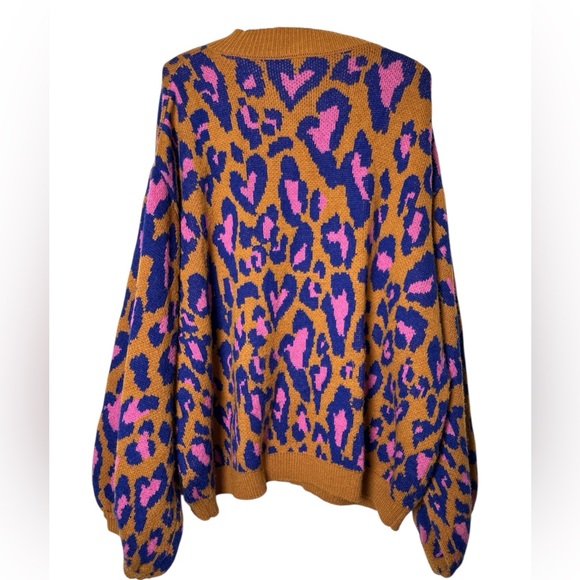 Farm Rio Leopard Pop Sweater - Picture 3 of 6